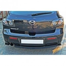 Maxton CENTRAL REAR SPLITTER MAZDA 3 MPS MK1 PREFACE (without vertical bars) Gloss Black, Mazda 3