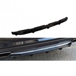 Maxton CENTRAL REAR SPLITTER MERCEDES CLS C218 (with a vertical bar) AMG LINE Gloss Black, W218