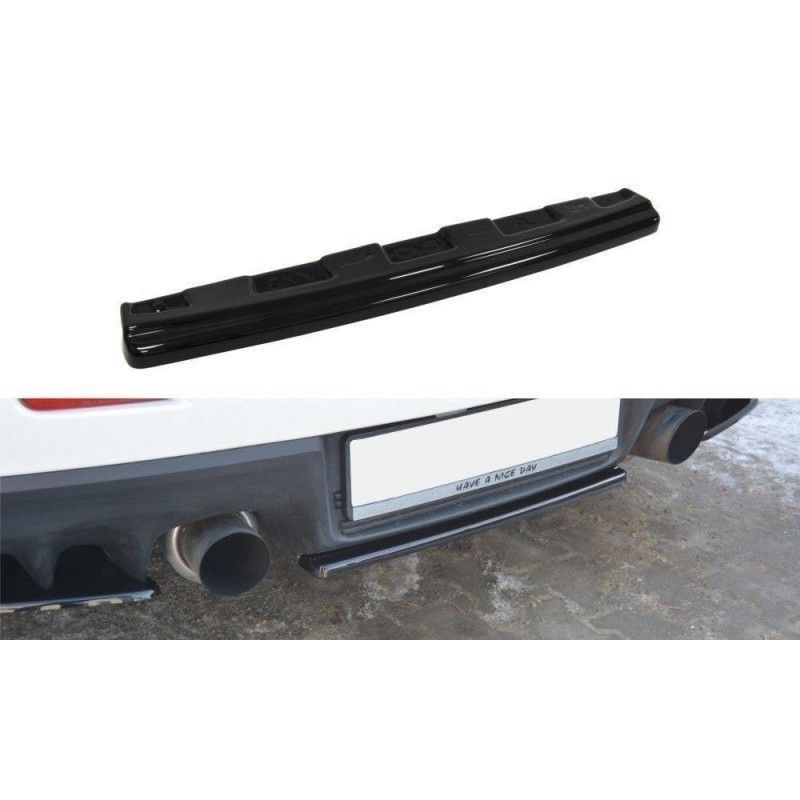 Maxton CENTRAL REAR SPLITTER Mitsubishi Lancer Evo X (without vertical bars) Gloss Black, Lancer Evo