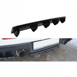 tuning CENTRAL REAR SPLITTER Mitsubishi Lancer Evo X (with vertical bars) Gloss Black