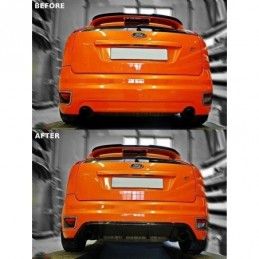 Maxton Rear Valance Ford Focus ST Mk2 Gloss Black, Focus Mk2 / 2.5 / ST / RS