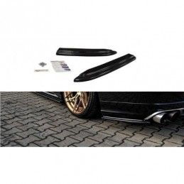 Maxton Rear Side Splitters Audi S8 D4 FL Gloss Black, A8/S8 D4