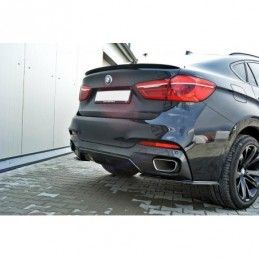 Maxton REAR SIDE SPLITTERS for BMW X6 F16 MPACK Gloss Black, X6 F16