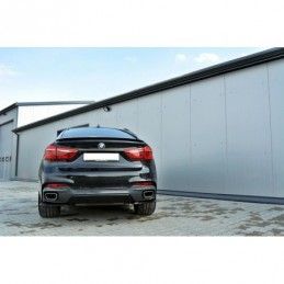 Maxton REAR SIDE SPLITTERS for BMW X6 F16 MPACK Gloss Black, X6 F16