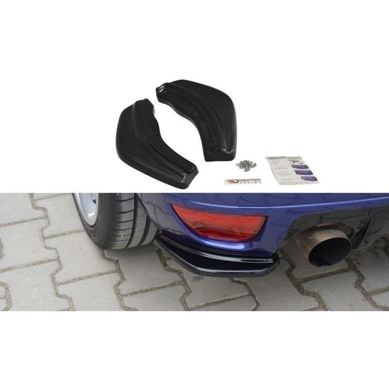 Maxton Rear Side Splitters Ford Focus RS Mk1 Gloss Black, Focus Mk1 / RS