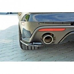 Maxton Rear Side Splitters Ford Mustang GT Mk6 Gloss Black, Mustang