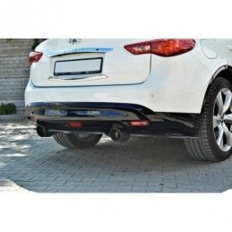 Maxton REAR SIDE SPLITTERS INFINITI QX70 Gloss Black, INFINITI