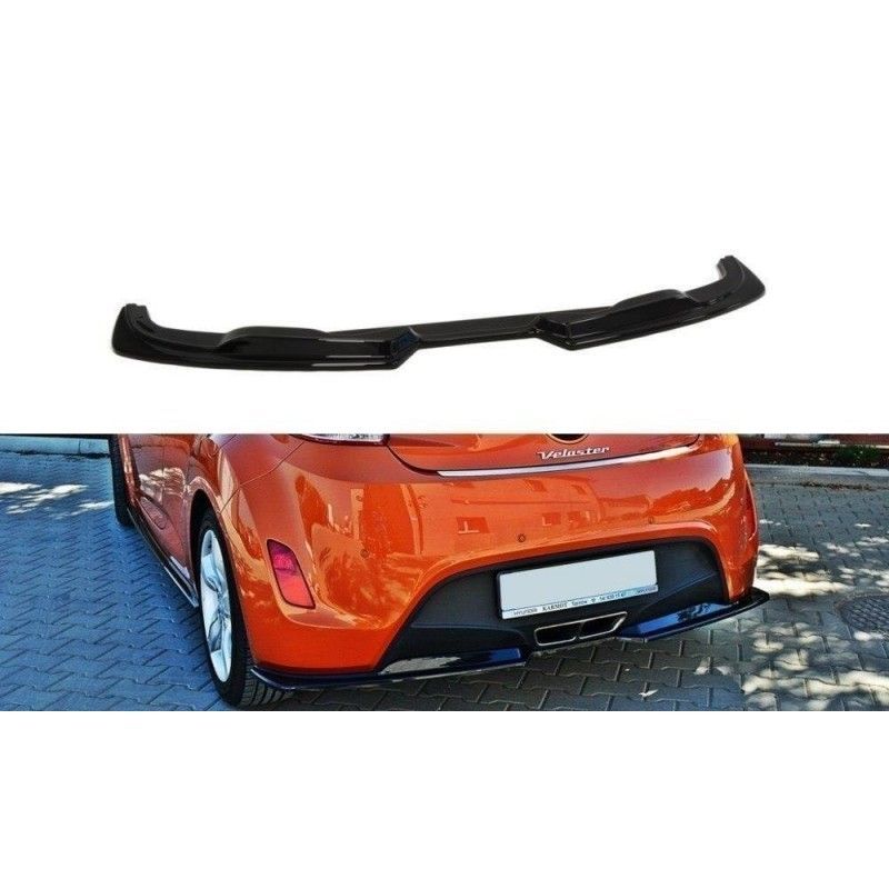 Maxton REAR SPLITTER Hyundai Veloster Gloss Black, Hyundai