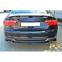 Maxton REAR SIDE SPLITTERS AUDI A5 S-LINE Gloss Black, A5/S5/RS5 8T