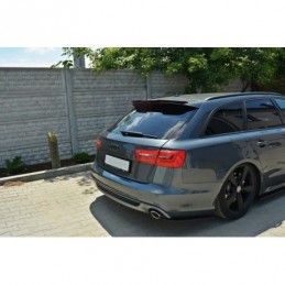 Maxton REAR SIDE SPLITTERS AUDI A6 C7 S-LINE AVANT Gloss Black, A6/S6/RS6 4G C7 