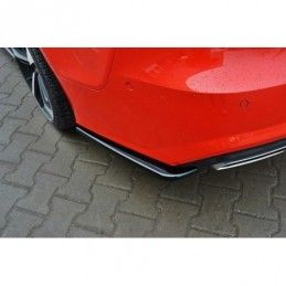 Maxton REAR SIDE SPLITTERS AUDI A7 S-LINE (FACELIFT) Gloss Black, A7/ S7 / RS7 - C7