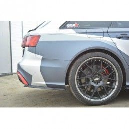 Maxton Rear Side Splitters Audi RS6 C7 / C7 FL Gloss Black, A6/S6/RS6 4G C7 