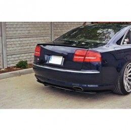 Maxton REAR SIDE SPLITTERS AUDI S8 D3 Gloss Black, A8/S8 D3