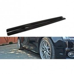 Maxton Side Skirts Diffusers Audi S5 / A5 / A5 S-Line 8T / 8T FL Gloss Black, A5/S5/RS5 8T