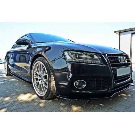 Maxton Side Skirts Diffusers Audi S5 / A5 / A5 S-Line 8T / 8T FL Gloss Black, A5/S5/RS5 8T