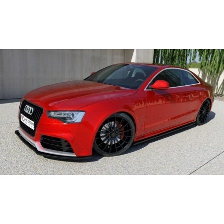 Maxton Side Skirts Diffusers Audi RS5 8T / 8T FL Gloss Black, A5/S5/RS5 8T
