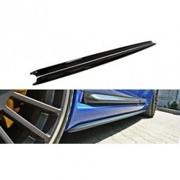 Maxton Side Skirts Diffusers Audi RS6 C5 Gloss Black, A6/RS6 4B C5