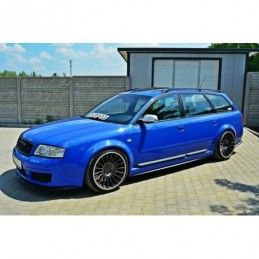 Maxton Side Skirts Diffusers Audi RS6 C5 Gloss Black, A6/RS6 4B C5