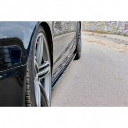 Maxton Side Skirts Diffusers Audi RS6 C6 Gloss Black, A6/RS6 4F C6