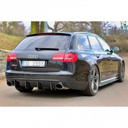 Maxton Side Skirts Diffusers Audi RS6 C6 Gloss Black, A6/RS6 4F C6