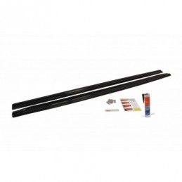 Maxton Side Skirts Diffusers Audi RS6 C6 Gloss Black, A6/RS6 4F C6