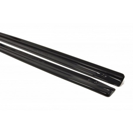 Maxton Side Skirts Diffusers Audi RS6 C6 Gloss Black, A6/RS6 4F C6
