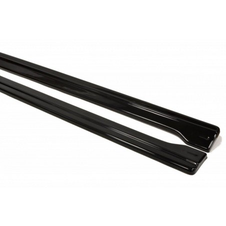 Maxton Side Skirts Diffusers Audi RS6 C7 / C7 FL Gloss Black, A6/S6/RS6 4G C7 