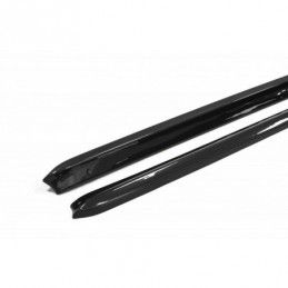 Maxton SIDE SKIRTS DIFFUSERS AUDI S3 8L Gloss Black, A3/S3 8L