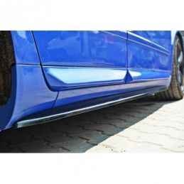 Maxton Side Skirts Diffusers Audi S4 / A4 / A4 S-Line B6 / B7 Gloss Black, A4/S4 B6 - 8H CABRIO