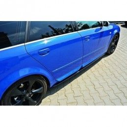 Maxton Side Skirts Diffusers Audi S4 / A4 / A4 S-Line B6 / B7 Gloss Black, A4/S4 B6 - 8H CABRIO