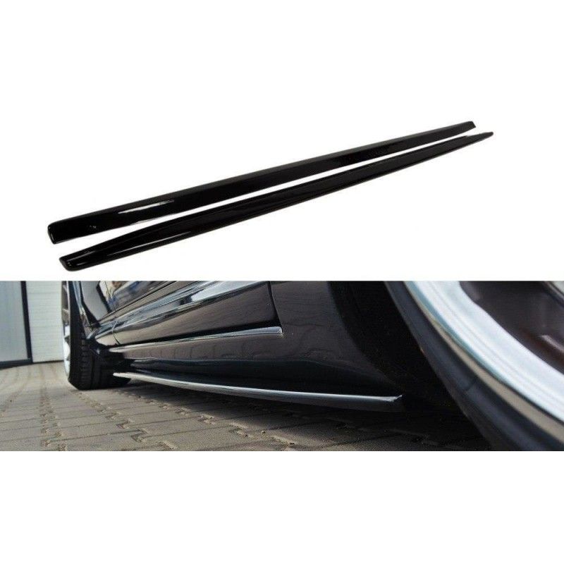 Maxton SIDE SKIRTS DIFFUSERS AUDI S8 D3 Gloss Black, A8/S8 D3