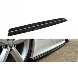 Maxton Side Skirts Diffusers Audi TT RS 8J Gloss Black, TT 8J