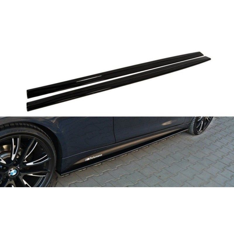 Maxton SIDE SKIRTS DIFFUSERS for BMW 4 F32 M-PACK Gloss Black, Serie 4 F32/ M4