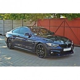 Maxton SIDE SKIRTS DIFFUSERS for BMW 4 F32 M-PACK Gloss Black, Serie 4 F32/ M4