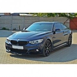 Maxton SIDE SKIRTS DIFFUSERS for BMW 4 F32 M-PACK Gloss Black, Serie 4 F32/ M4