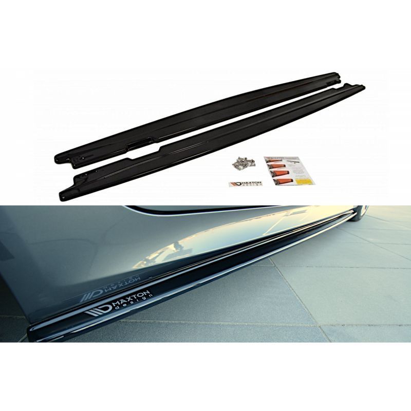 Maxton SIDE SKIRTS DIFFUSERS for BMW 5 E60/61 M-PACK Gloss Black, Serie 5 E60/ E61