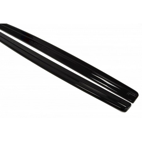 Maxton SIDE SKIRTS DIFFUSERS for BMW 5 F10/ F11 M-POWER/ M-PACK Gloss Black, Serie 5 F10/ F11