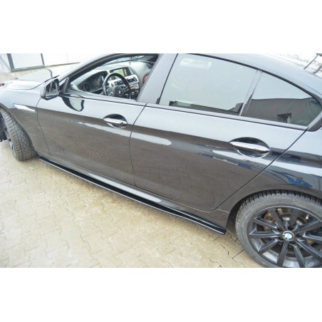 Maxton SIDE SKIRTS DIFFUSERS for BMW 6 Gran Coupé MPACK Gloss Black, Serie 6 F06/ F12/ F13