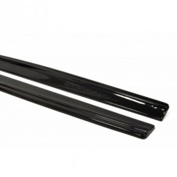 Maxton SIDE SKIRTS DIFFUSERS for BMW X4 M-PACK Gloss Black, X4 G02