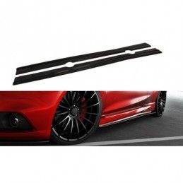 Maxton Side Skirts Diffusers Ford Fiesta ST / ST-Line Mk7 / Mk7 FL Gloss Black, Fiesta Mk7 / 7.5