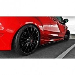 Maxton Side Skirts Diffusers Ford Fiesta ST / ST-Line Mk7 / Mk7 FL Gloss Black, Fiesta Mk7 / 7.5