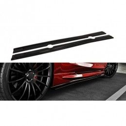 Maxton Side Skirts Diffusers Ford Fiesta ST / ST-Line Mk7 / Mk7 FL Gloss Black, Fiesta Mk7 / 7.5