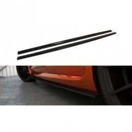 Maxton Side Skirts Diffusers Ford Focus ST Mk2 FL Gloss Black, Focus Mk2 / 2.5 / ST / RS