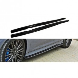 Maxton Side Skirts Diffusers Ford Focus RS Mk3 Gloss Black, Focus Mk3 / 3.5 / ST / RS