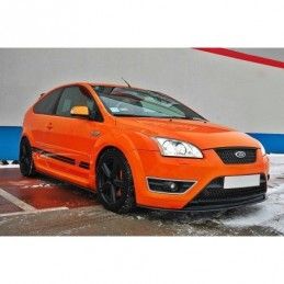 Maxton Side Skirts Diffusers Ford Focus ST Mk2 Gloss Black, Focus Mk2 / 2.5 / ST / RS