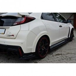 Maxton SIDE SKIRTS DIFFUSERS HONDA CIVIC IX TYPE R Gloss Black, CIVIC