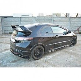 Maxton SIDE SKIRTS DIFFUSERS HONDA CIVIC VIII TYPE S/R Gloss Black, CIVIC