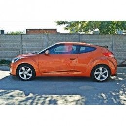 Maxton Side Skirts Diffusers Hyundai Veloster Gloss Black, Hyundai