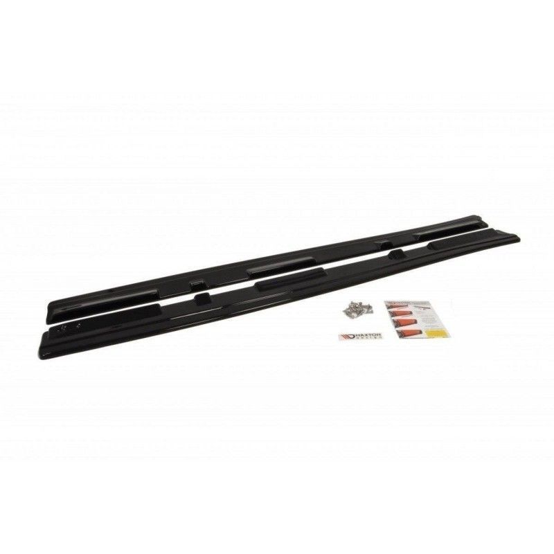 Maxton SIDE SKIRTS DIFFUSERS MAZDA 3 MK2 MPS Gloss Black, Mazda 3