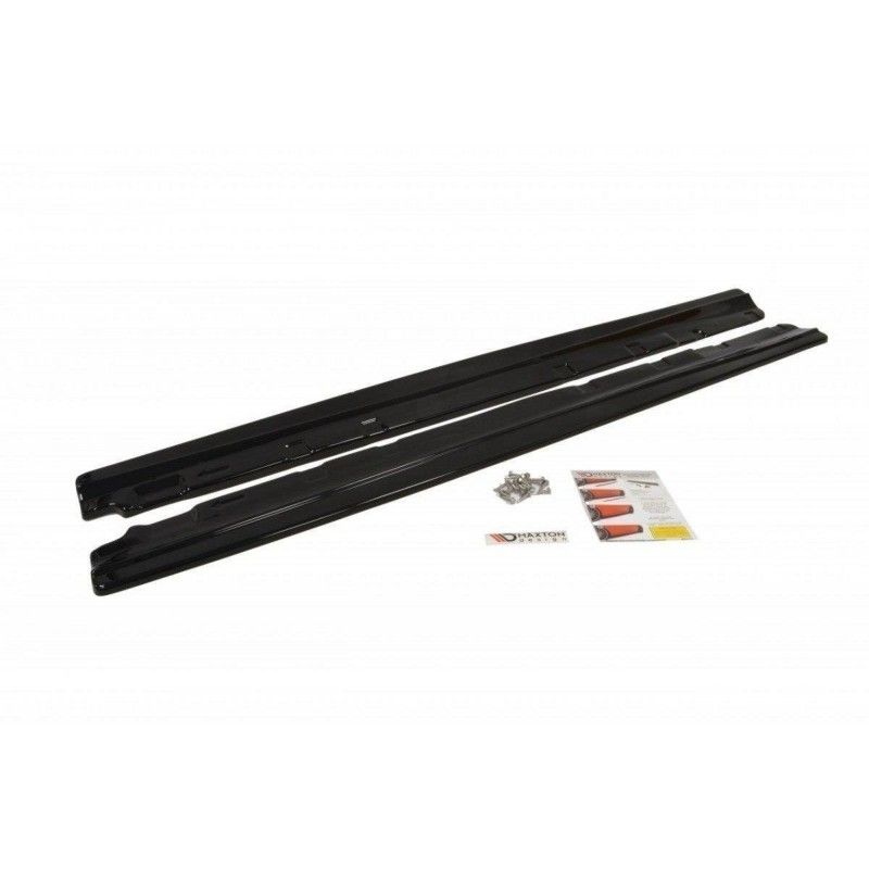Maxton SIDE SKIRTS DIFFUSERS MERCEDES C-CLASS W204 (FACELIFT) Gloss Black, W204